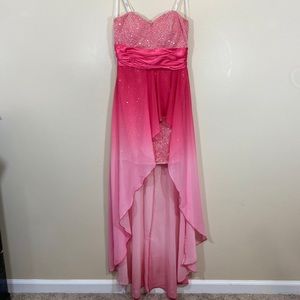 “Speechless” Pink High Low Prom Dress